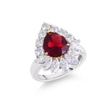 Garnet and Diamond Ring