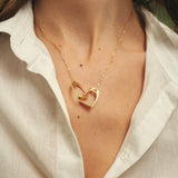 Interlocking Stirrups Extra Large Necklace - Yellow Gold