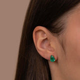 Colombian Emerald Studs