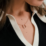 Horseshoe Pendant in Rose Gold