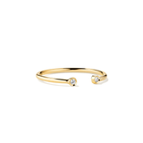 Open Ring: Beveled Diamond