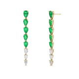 Emerald and Diamond Long Drops
