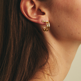 Polo Earrings - Yellow Gold