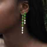 Emerald and Diamond Long Drops