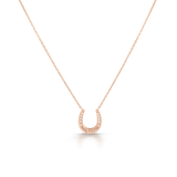 Horseshoe Pendant in Rose Gold