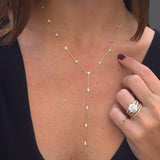 Diamond Bezel Lariat