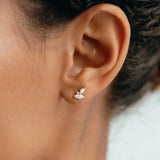 Diamond Leaves Earrings