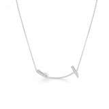 Mini Polo Necklace - White Gold
