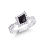 Diamonds and Mother of Pearl Ring
