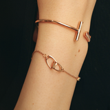 Interlocking Stirrups Bracelet - Rose Gold