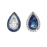 Art of Asymmetry Sapphire Earrings