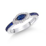 Diamond and Sapphire Ring