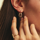 Stirrups Earrings - Yellow Gold