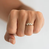 Diamond Leaves Ring