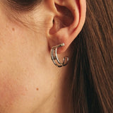 Polo Earrings - White Gold