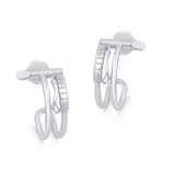 Polo Earrings - White Gold