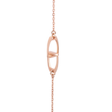 Interlocking Stirrups Bracelet - Rose Gold