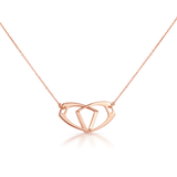 Interlocking Stirrups Extra Large Necklace - Rose Gold